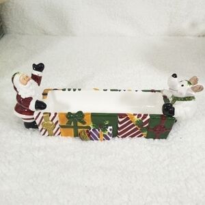 Royal Doulton Candy Cracker Santa Clause Serving Dish
